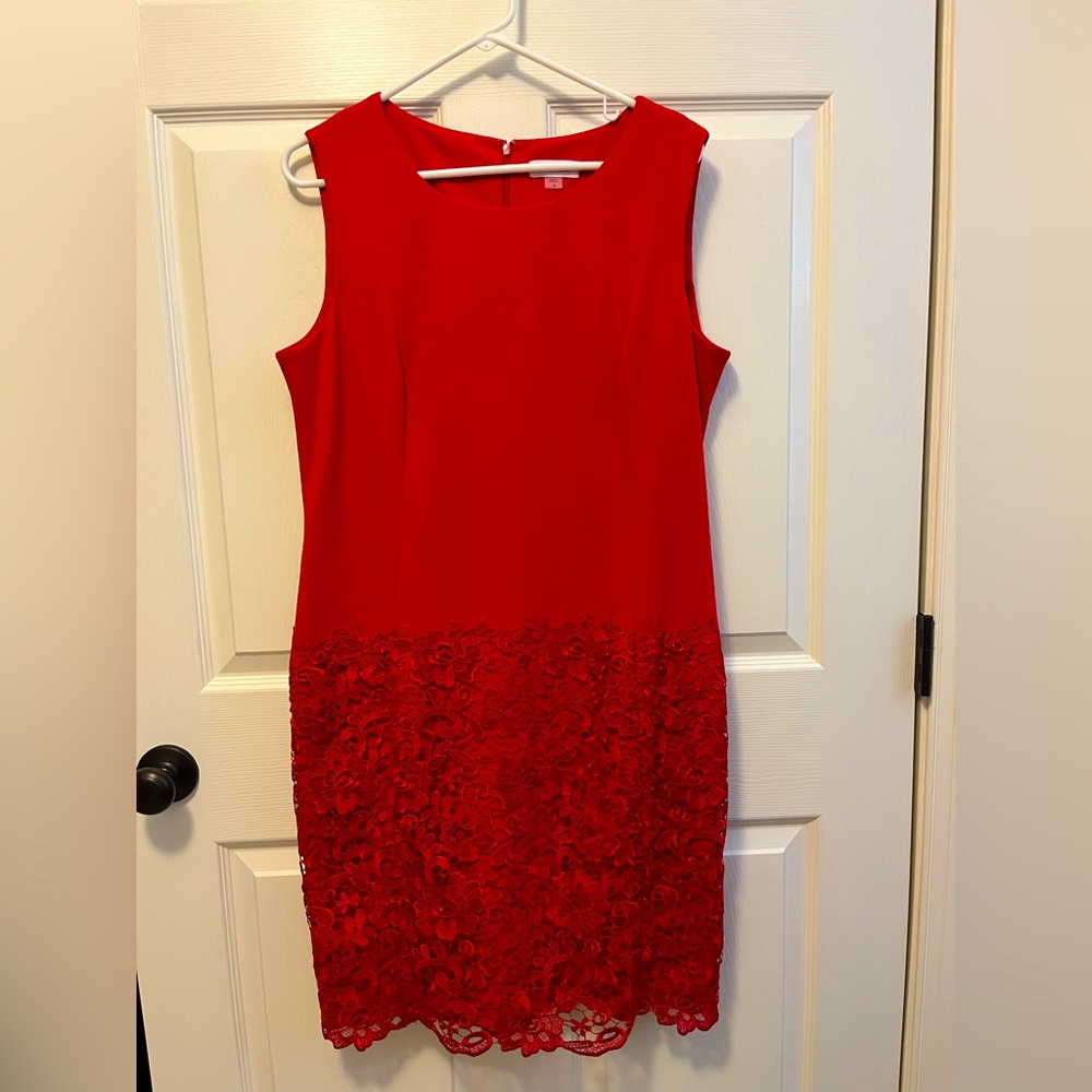 Calvin Klein red dress